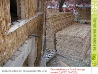 Cappotto esterno in canna palustre (Pesaro)

Rete sottointonaco in fibra di vetro per
esterni (CLAYTEC 35.020).

 