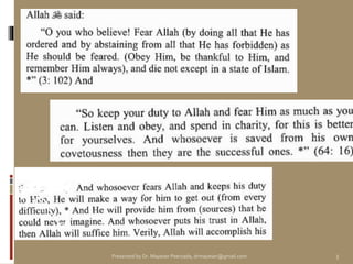 Presented by Dr. Mayeser Peerzada, drmayeser@gmail.com 3
 