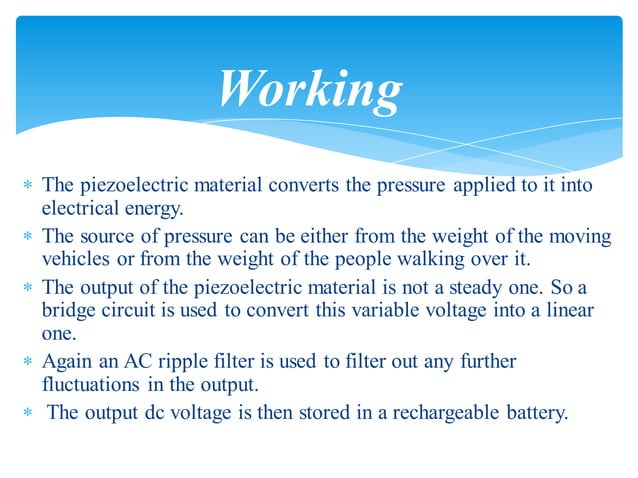 Power generation in footsteps by Piezoelectric materials | PDF