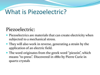 Piezoelectric Materials | PPT