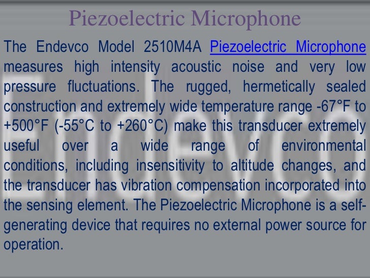 Piezoelectric microphone presentation