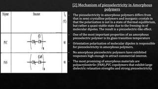Piezoelectric Polymer and applications