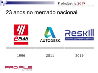 23 anos no mercado nacional
1996 2011 2019
 