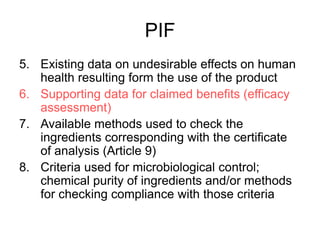 PIF GUIDELINES for Beginners in the area | PPT