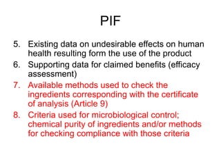 PIF GUIDELINES for Beginners in the area | PPT