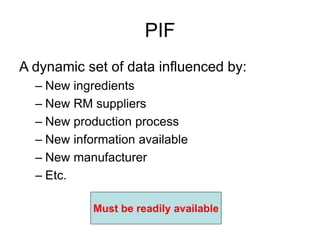 Pif Process PIF GUIDELINES for Beginners in the area | PPT
