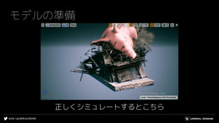 #UE4 | @UNREALENGINE
モデルの準備
正しくシミュレートするとこちら
 