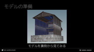 #UE4 | @UNREALENGINE
モデルの準備
モデルを裏側から見てみる
 