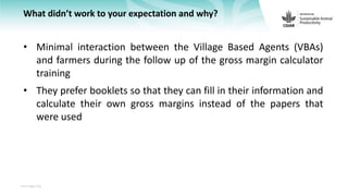 Feedback on Livestock CRP MorePork project innovations to guide the design of SAPLING innovation packages