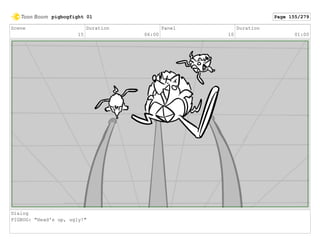 Scene
15
Duration
06:00
Panel
10
Duration
01:00
Dialog
PIGBOG: "Head's up, ugly!"
pigbogfight 01 Page 155/279
 