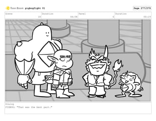 Scene
18
Duration
06:08
Panel
6
Duration
00:19
Dialog
PIGBOG: "That was the best part."
pigbogfight 01 Page 277/279
 