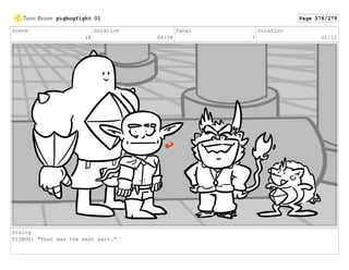 Scene
18
Duration
06:08
Panel
7
Duration
01:12
Dialog
PIGBOG: "That was the best part."
pigbogfight 01 Page 278/279
 