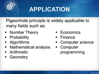 Pigeonhole Principle - Seminar In Problem Solving In Mathematics | PPTX