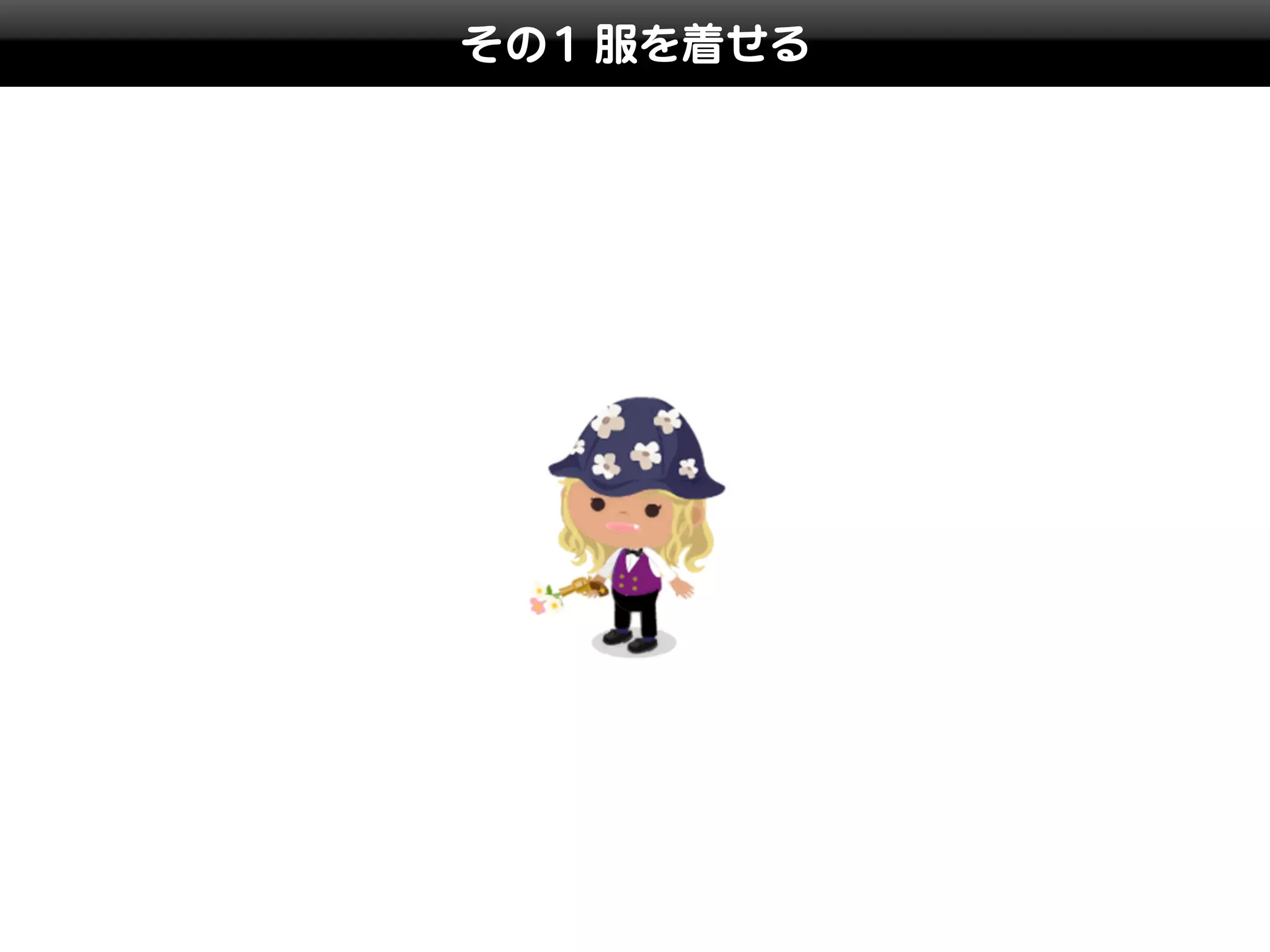 その1 服を着せる
 