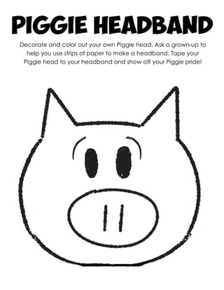 Elephant &amp; Piggie Headband | PDF