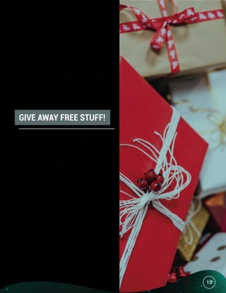 13
•	 I love pumpkin lattes.
•	 I hate avocado toast.
•	 Why does everyone take selfies all
day?!
You’ll be amazed at how easy it is to
connect with people (and rile them up).
But here’s the one secret to getting
people to love you:
That’s the whole focus of the next
chapter.
And just to make your life easier,
we’re giving you free lead magnets
that have been tested with tons of
traffic to make sure they grab emails
and build your list fast.
GIVE AWAY FREE STUFF!
13
 