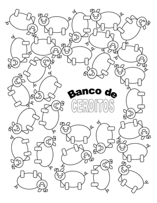 Piggy bank blank_sheet