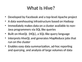 Understanding Pig and Hive in Apache Hadoop | PPTX