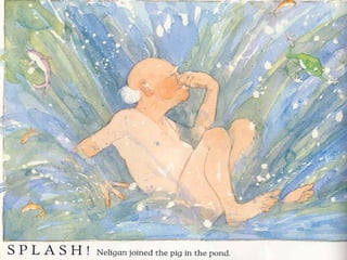 Pig in the pond