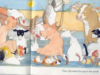 Pig in the pond