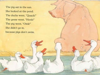 Pig in the pond