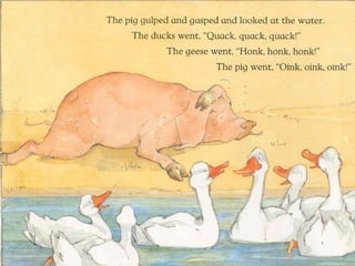Pig in the pond