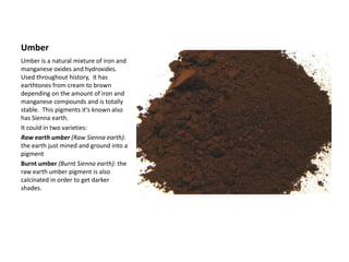 Umber Piments Pigment | PPTX