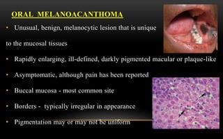 Pigmentations of the oral cavity