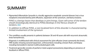 Pvns Rash Pigmented Villonodular Synovitis (PVNS).pptx