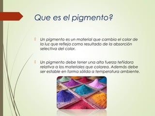 Pigmento pb y cd | PPT