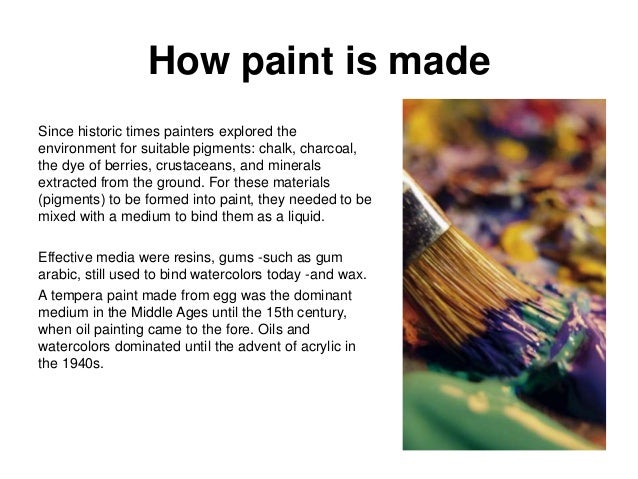 pigments and painting