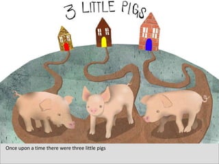 Once upon a time therewerethreelittlepigs 