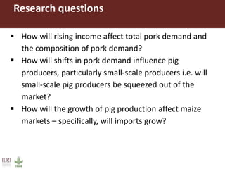 Application of a multi-market partial equilibrium model in the pig sector of Vietnam and Uganda