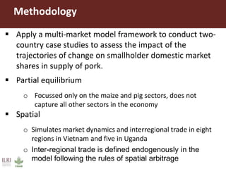 Application of a multi-market partial equilibrium model in the pig sector of Vietnam and Uganda