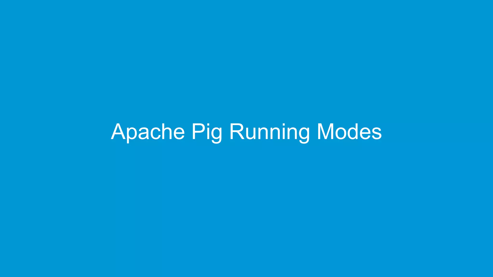 www.edureka.co/big-data-and-hadoopEDUREKA HADOOP CERTIFICATION TRAINING Apache Pig Running Modes 