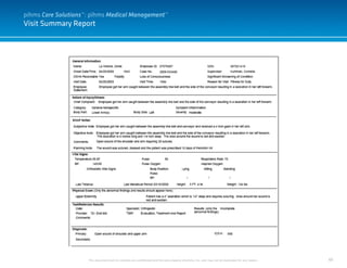 65
Visit Summary Report
pihms Care Solutions™: pihms Medical Management™
This document and it’s contents are confidential and the sole property of pihms, Inc. and may not be duplicated for any reason.
 