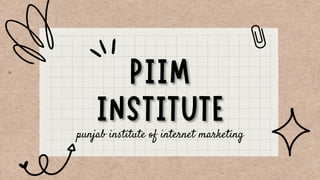 punjab institute of internet marketing
 