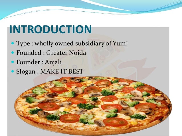 introduction of pizza business plan