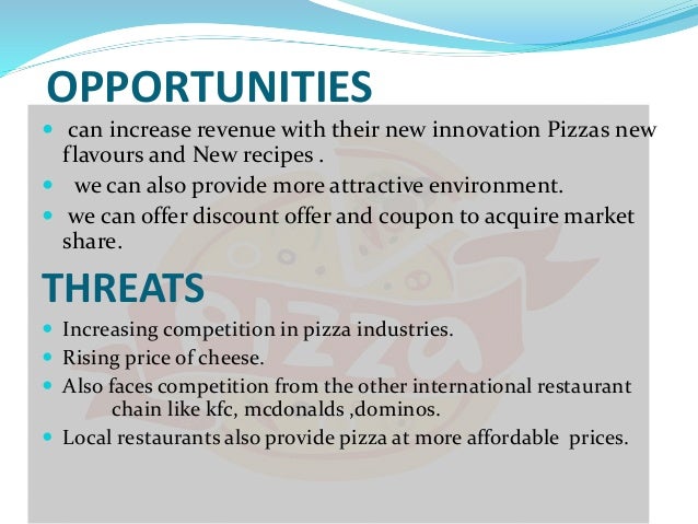 sample business plan for pizza shop