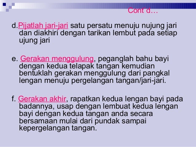 Pijat bayi (Baby Masage)