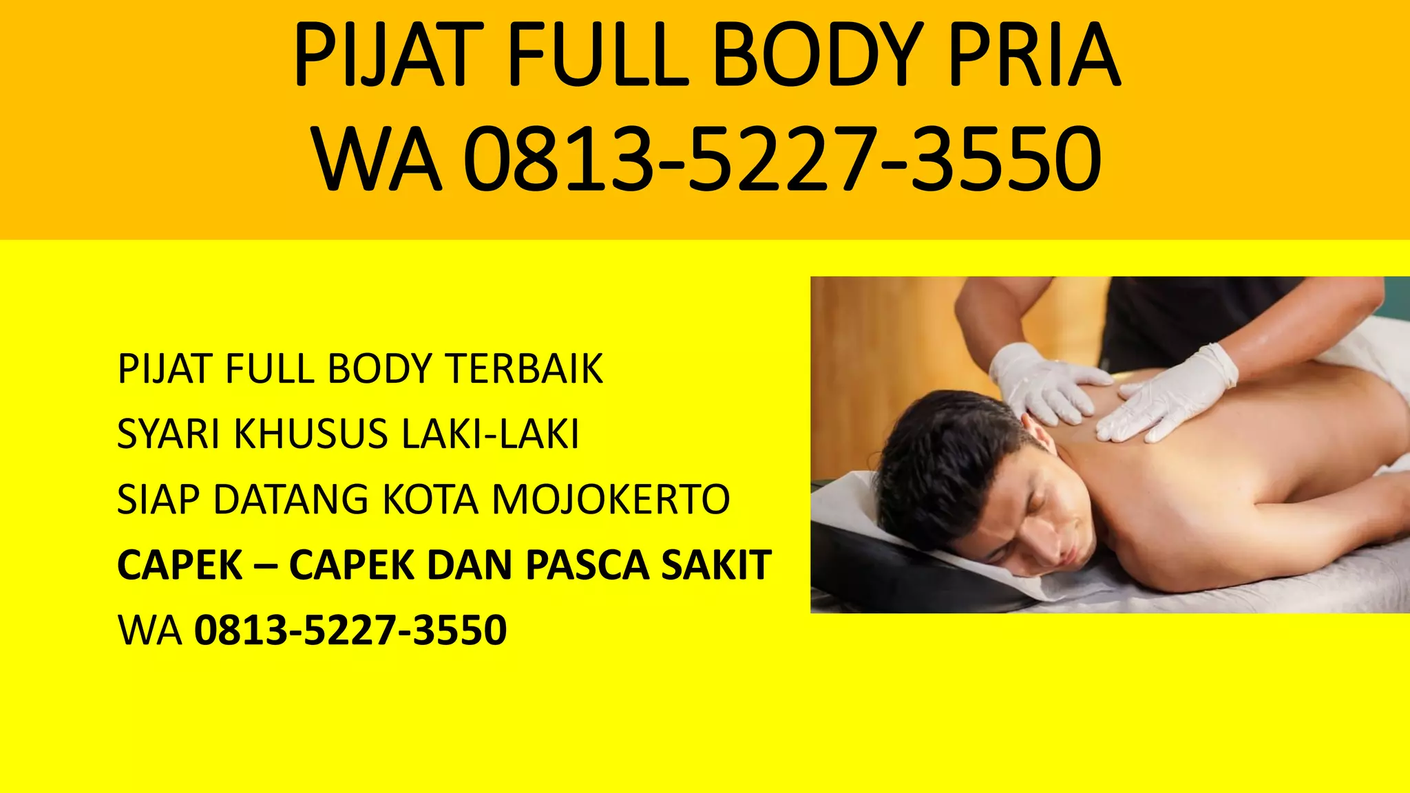 AHLI, 081352273550, Full Body, Mojoanyar, Mojokerto,