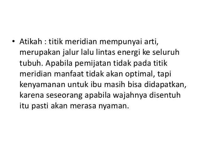 Pijat Masa Nifas & Totok Wajah