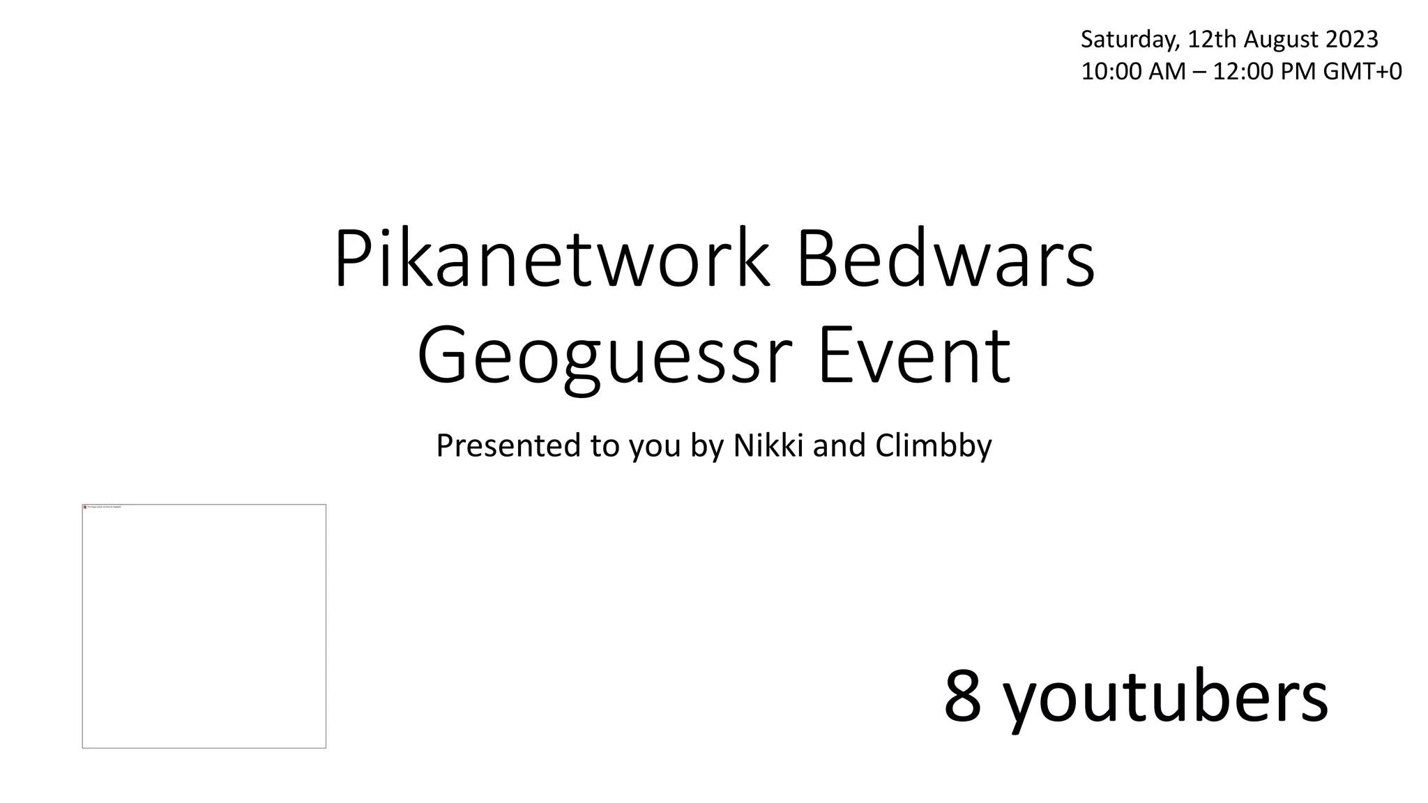 Pikanetwork Bedwars Geoguessr Event Pptx