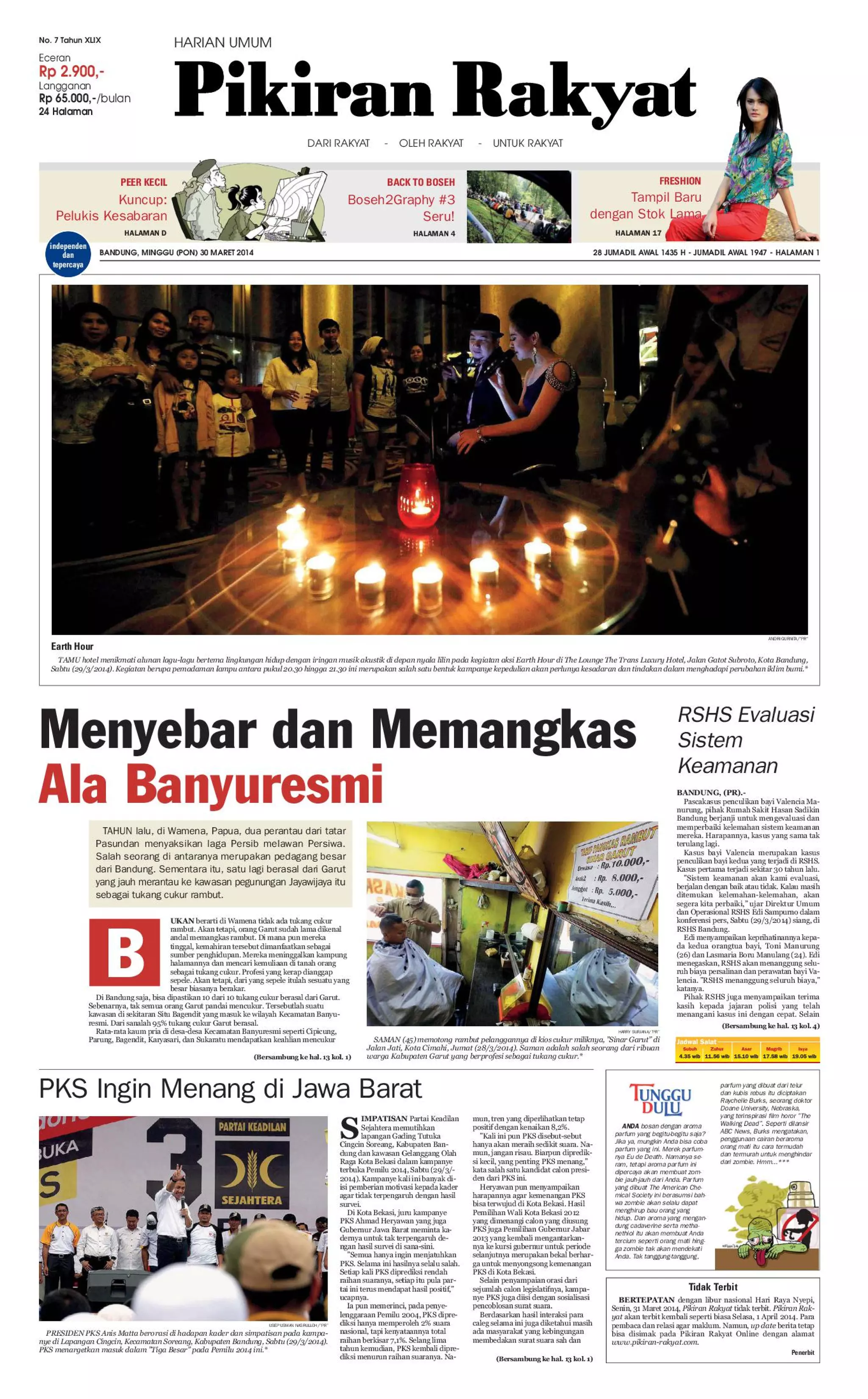 Pikiran Rakyat 30 Maret 2014 | PDF