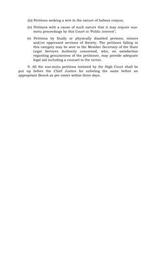 Punjab and Haryana High Court PIL Rules, 2010 | PDF