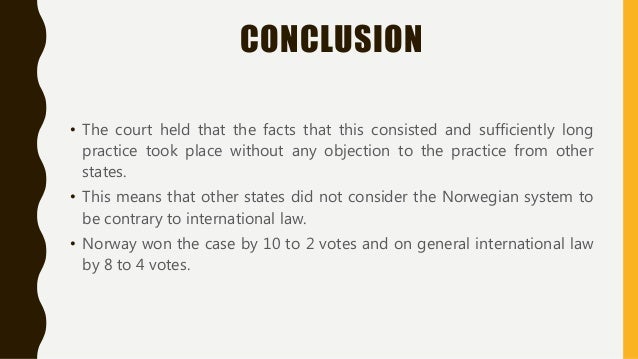 Anglo Norwegian Fisheries Case