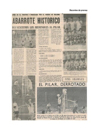 Recortes de prensa
 