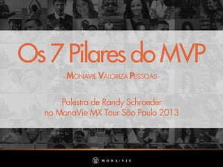 Os7PilaresdoMVP
- MONAVIE VALORIZA PESSOAS -
Palestra de Randy Schroeder
no MonaVie MX Tour São Paulo 2013
 