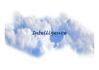 Intelligence
 