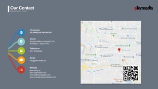 Our Contact
Logistic Sytem Partner
Perusahaan
PILARMEDIA INDONESIA
Alamat
Rungkut Makmur Square C-39
Surabaya – Jawa Timur
Telephone
031- 87854306
Email
info@pilarmedia.net
Website
www.solog.id
www.pilarmedia.com
www.softwarelogistik.com
www.manajemenkendaraan.com
 